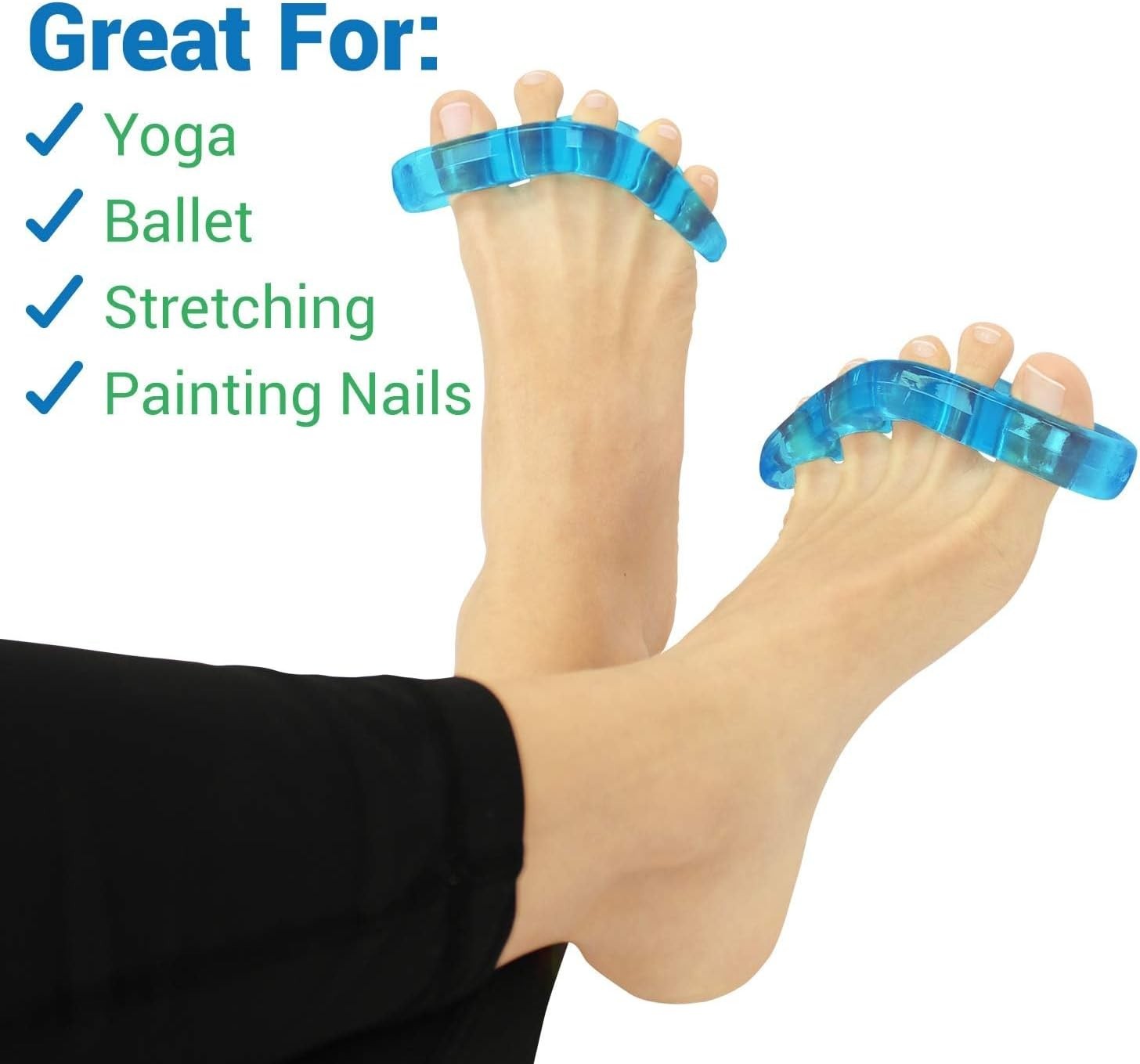 Gel Toe Separators for Adults – 2 Pairs for Increased Flexibility & Circulation
