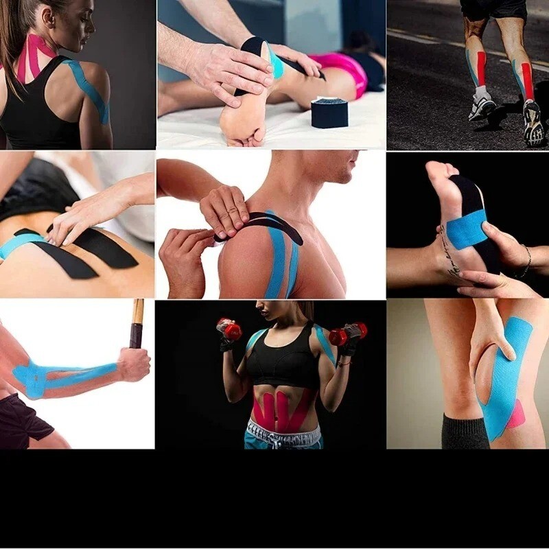 5M Sports Waterproof Kinesiology Tape Breathable Fitness Knee Muscle Pain Relief