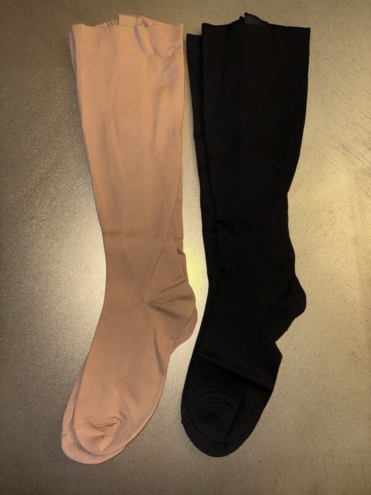 ZIPPER COMPRESSION SOCKS 2 Pair – WIDE PLUS 4XL – 15-20 mm Knee High Support NEW