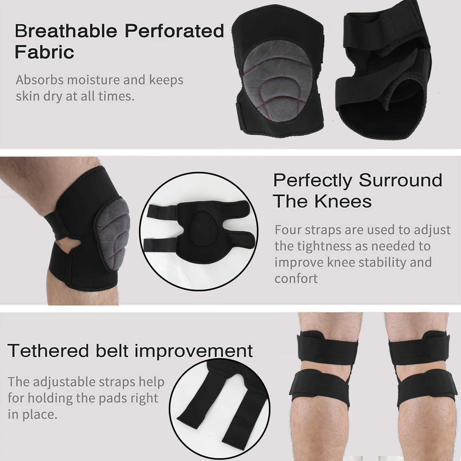 Knee Pads Knee Guards Soft Breathable Knee Pad for Men Women Work Knee Protector