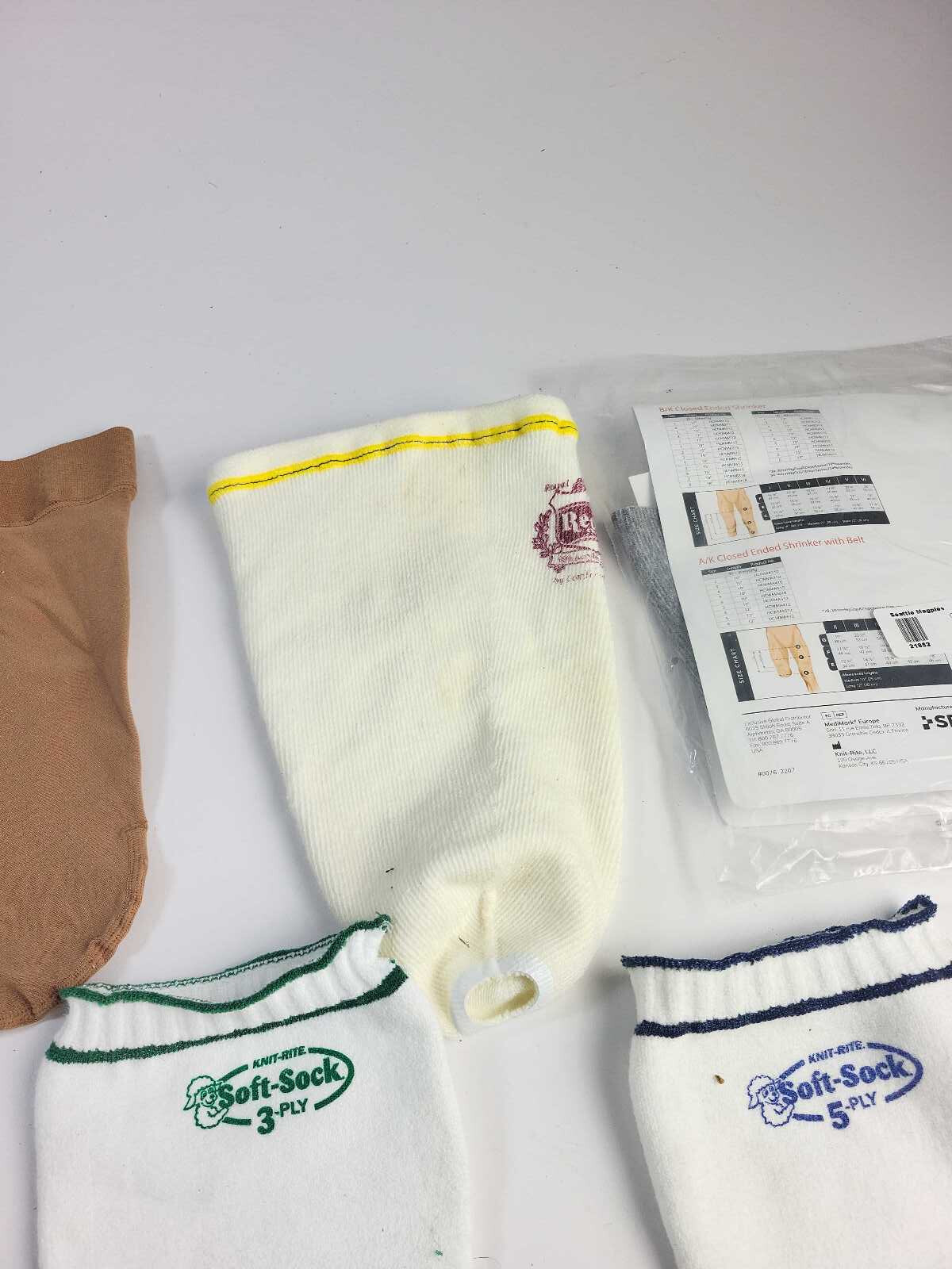 Large Lot Prosthetic Socks Liners Below The Knee Regal Hanger Clinic L