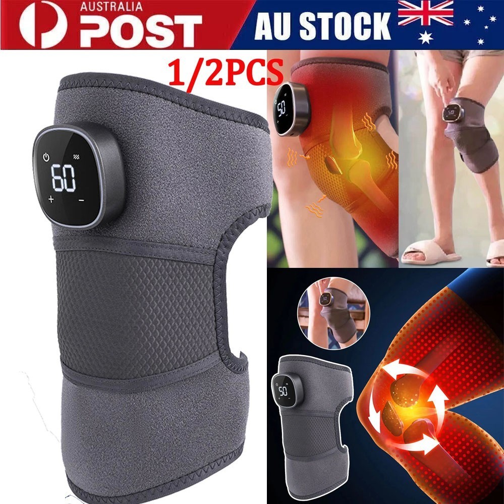 Electric Heated Shoulder Massager With Vibration Massage Brace Joint Pain Relief