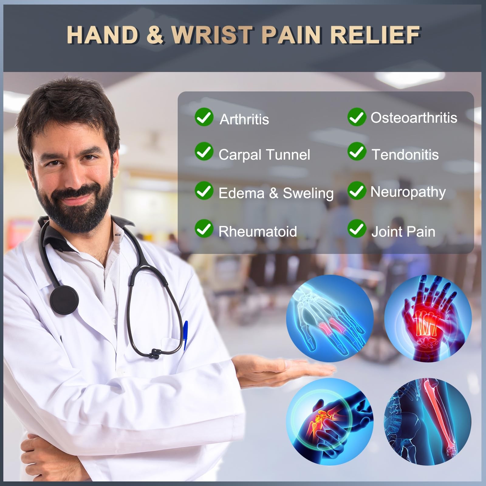 Long Copper Compression Arthritis Gloves for Women & Men, Medical Arm & Hand …