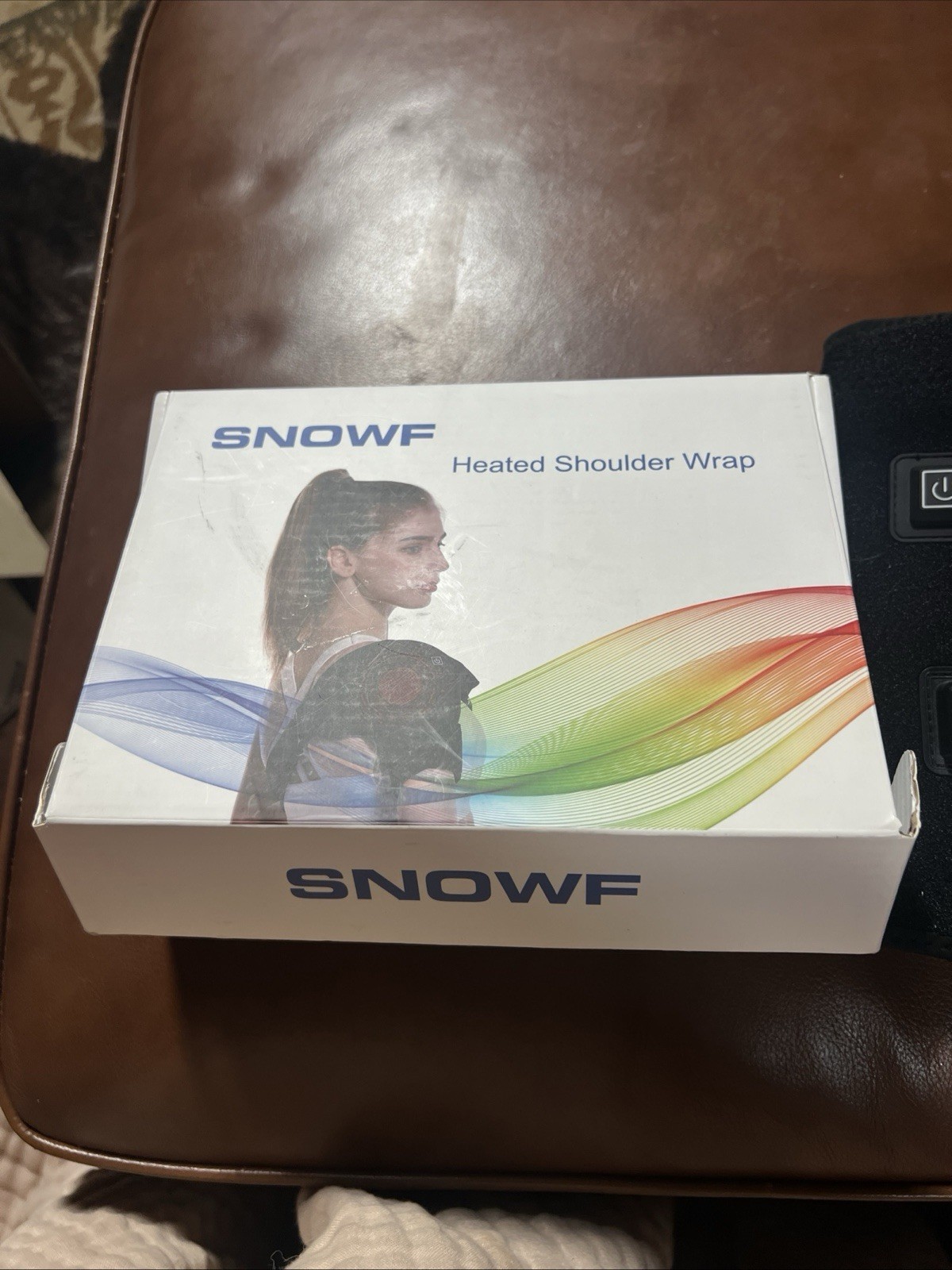 Heated Shoulder Wrap Pad Adjustable Electric Brace Therapy Belt Massager