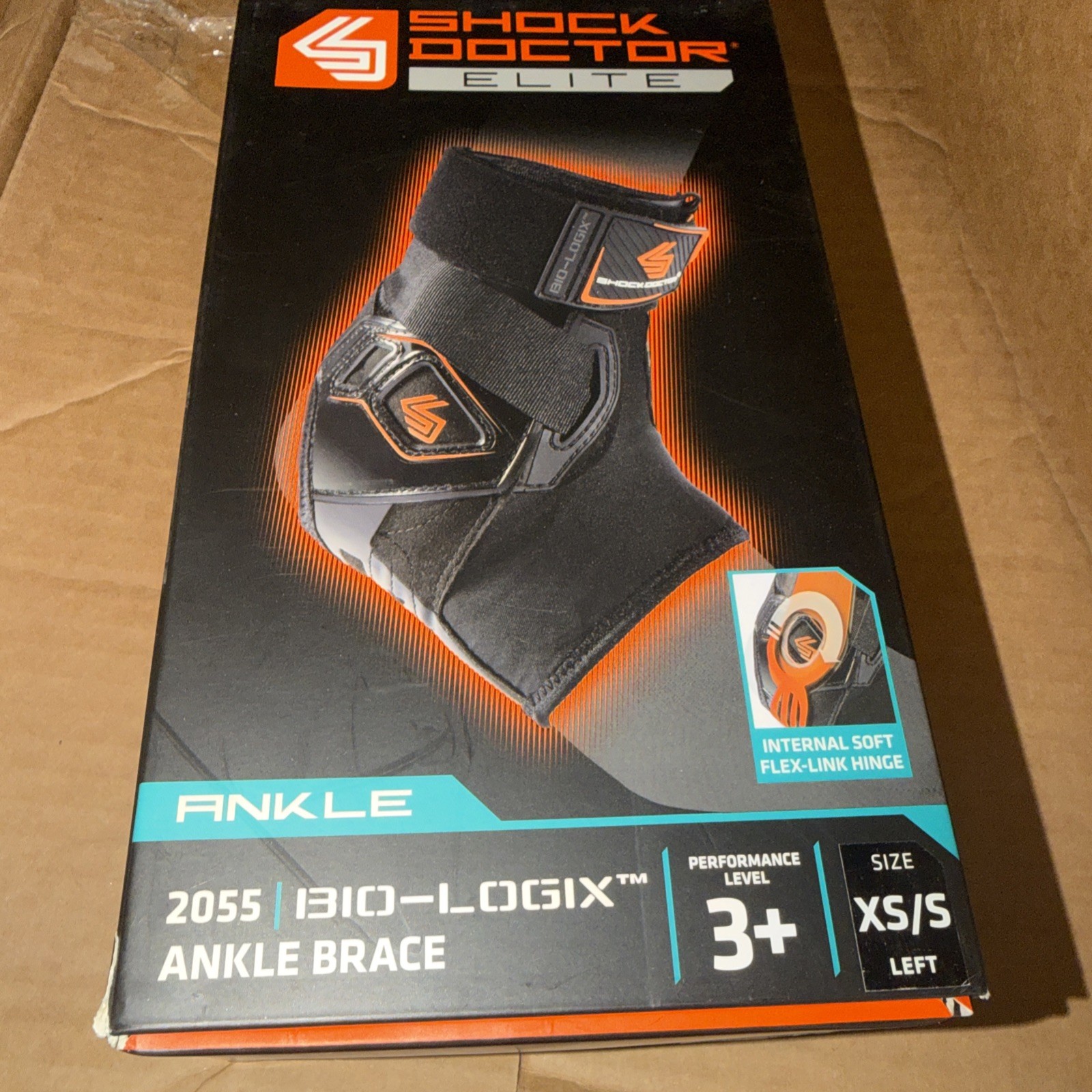 Shock Doctor Ankle brace 2055 boi-logix level 3 Xsmall/small left 7.5”-8.5”