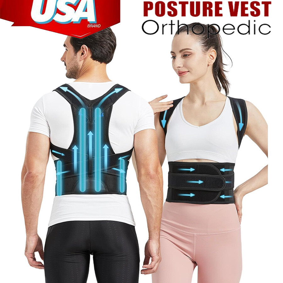 Adjustable Posture Corrector Back Brace Trainer-Upper Back Support Straightener
