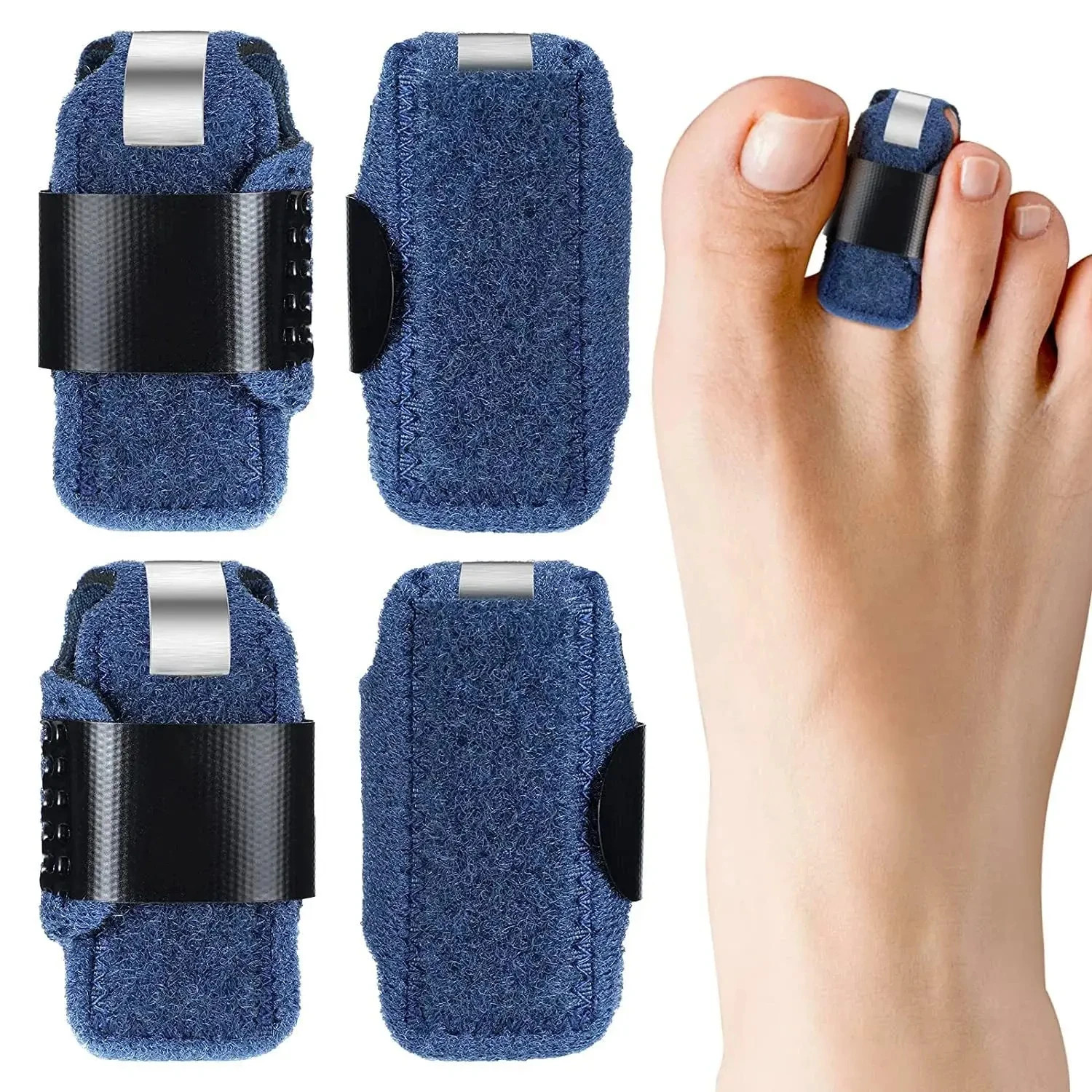 1pc Splint Toe Straightener Hammer Corrector Toe Brace Hammertoe Splint Toe Wrap