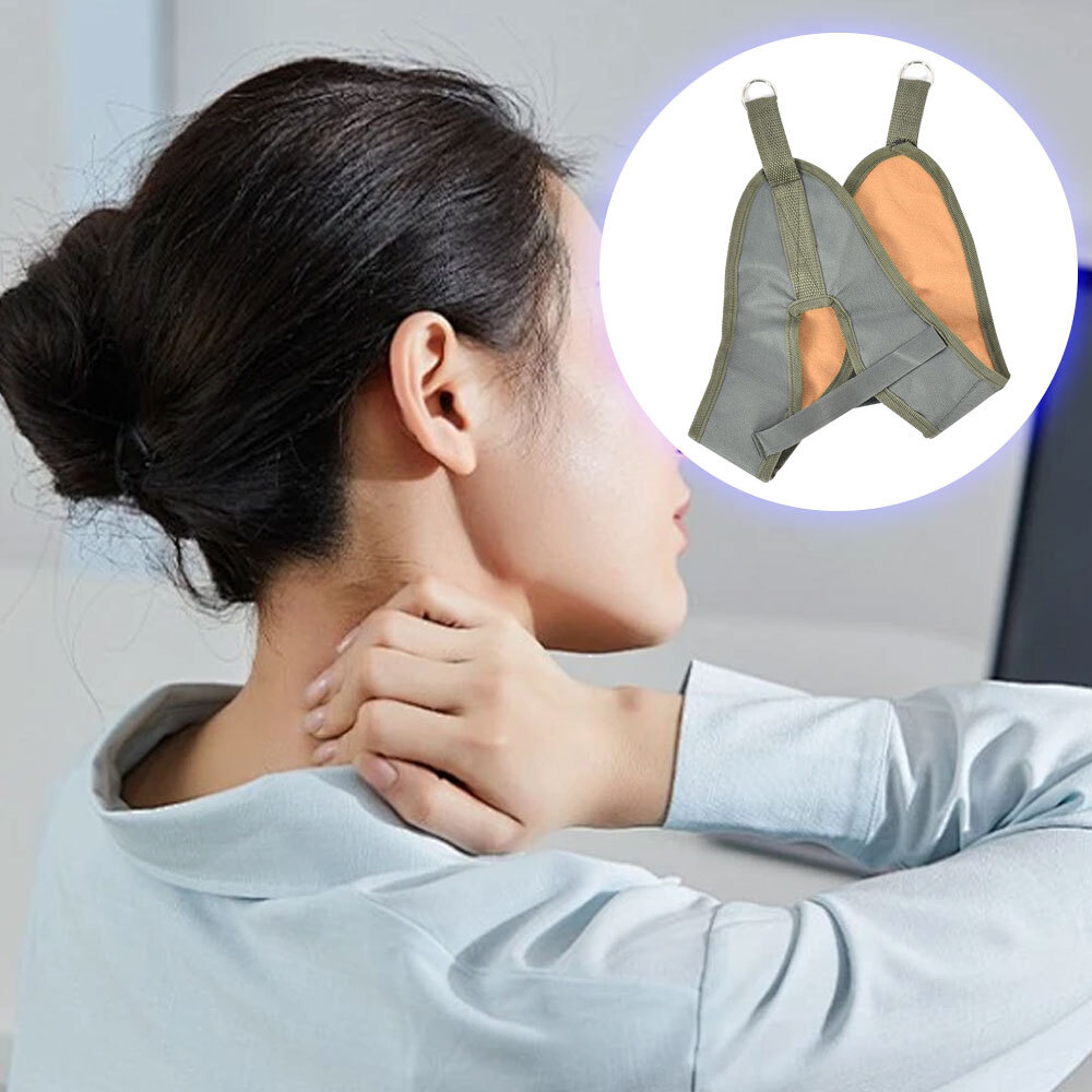 Hanging Neck Traction Kit Cushion Belt Brace Adjustable Correction Stretcher