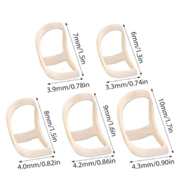 Oval Finger Splints, 5PCS Oval Trigger Finger Splint for Size 6,7,8,9,10..