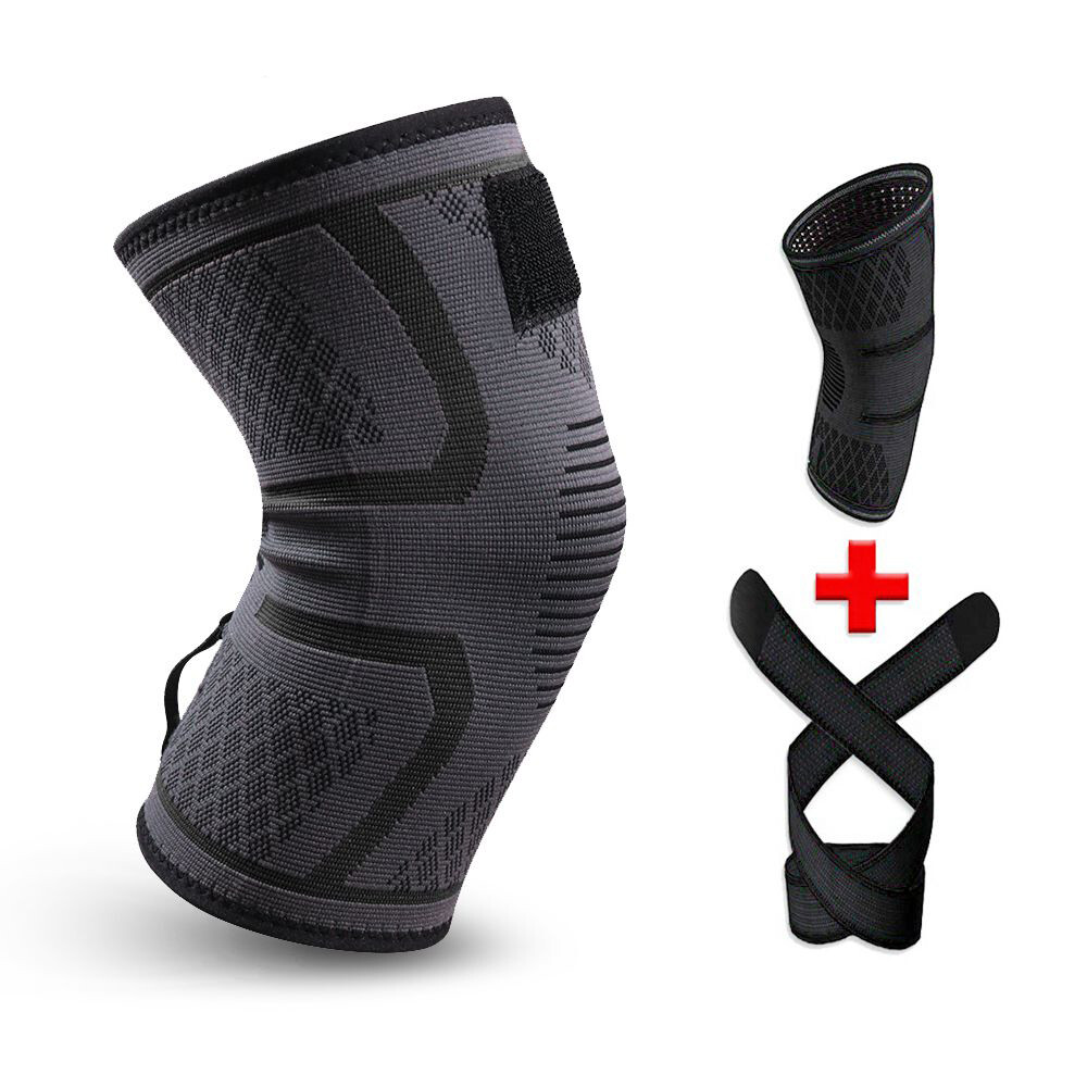 Knee Sleeve Compression Brace Support Gear Joint Pain Relief Elastic Protection