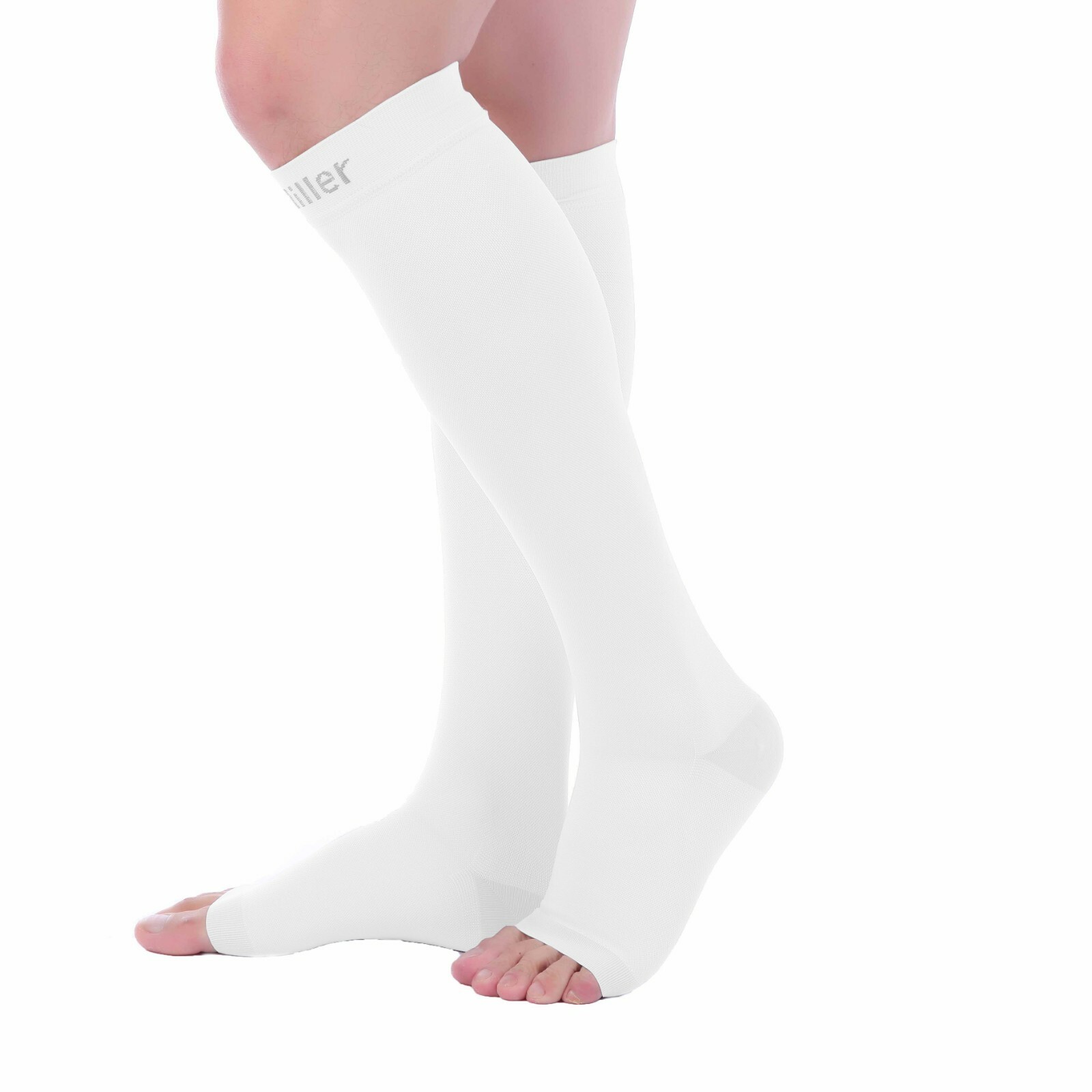 Doc Miller Open Toe Socks Compression Socks 15-20 mmHg Recovery Varicose Veins