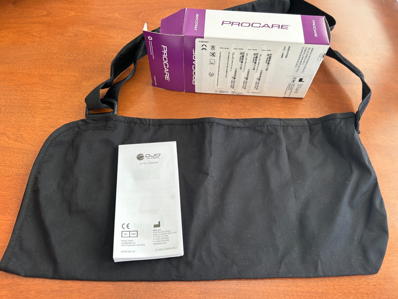 ProCare Deluxe Arm Sling Large New In Box 79-84007 Black