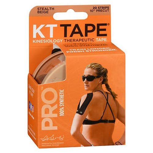 Kinesiology Therapeutic Tape Pro Strips Stealth Beige 20 Each By KT Tape