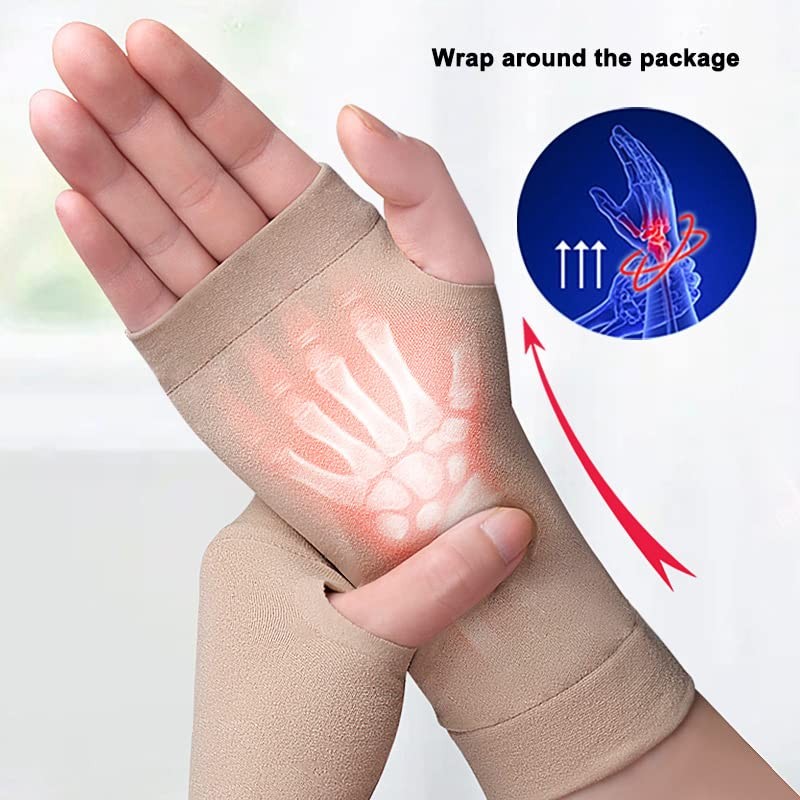 Wrist Thumb Support Compression Gloves (1 Pair), Breathable Wrist Brace Compr…