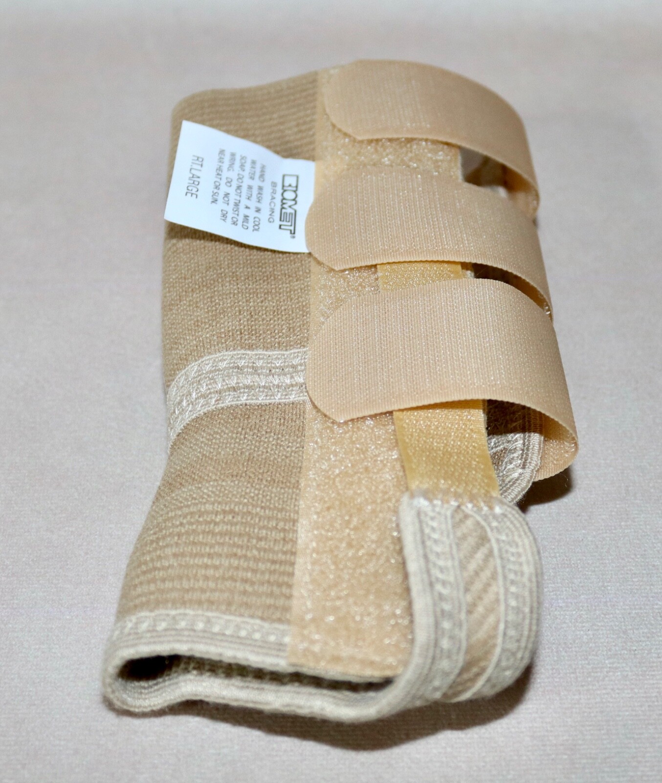 Biomet Bracing Elasto Fit Wrist Support ~ Adult Right Large ~ Beige #204115 NEW