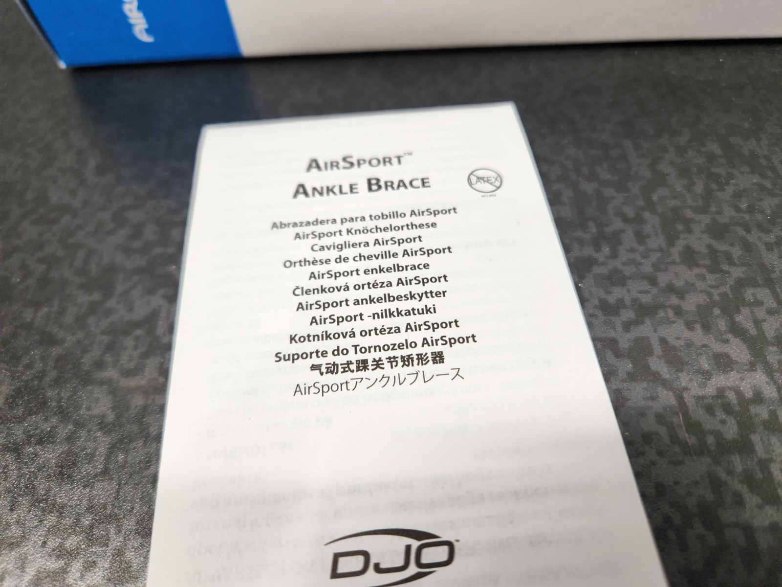 Aircast AirSport Right Ankle Support Brace Small, Black Ankle Sprain ~ Brand New