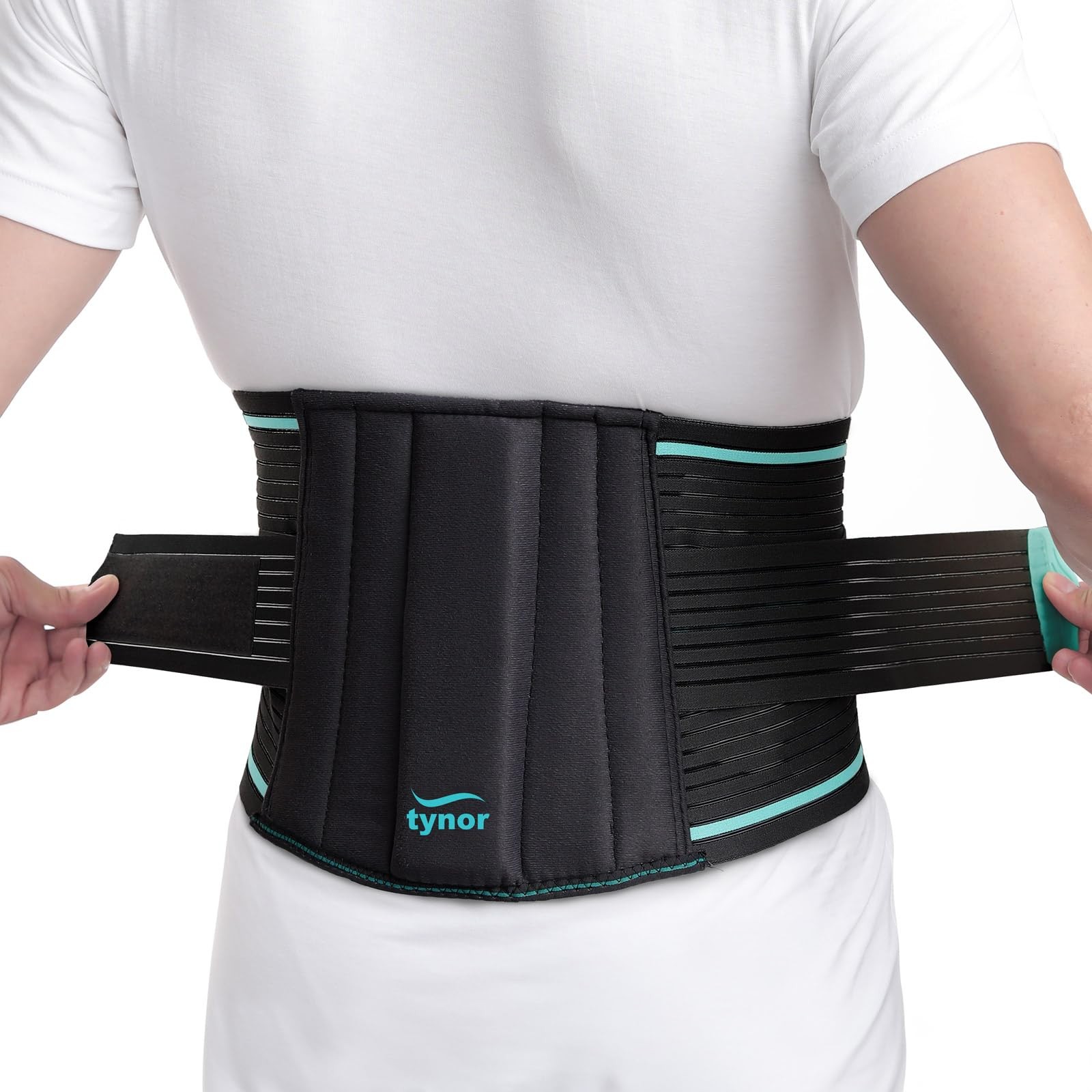 Lower Back Pain Support Belt – Breathable Lumbar Brace for Men & Women, Large
