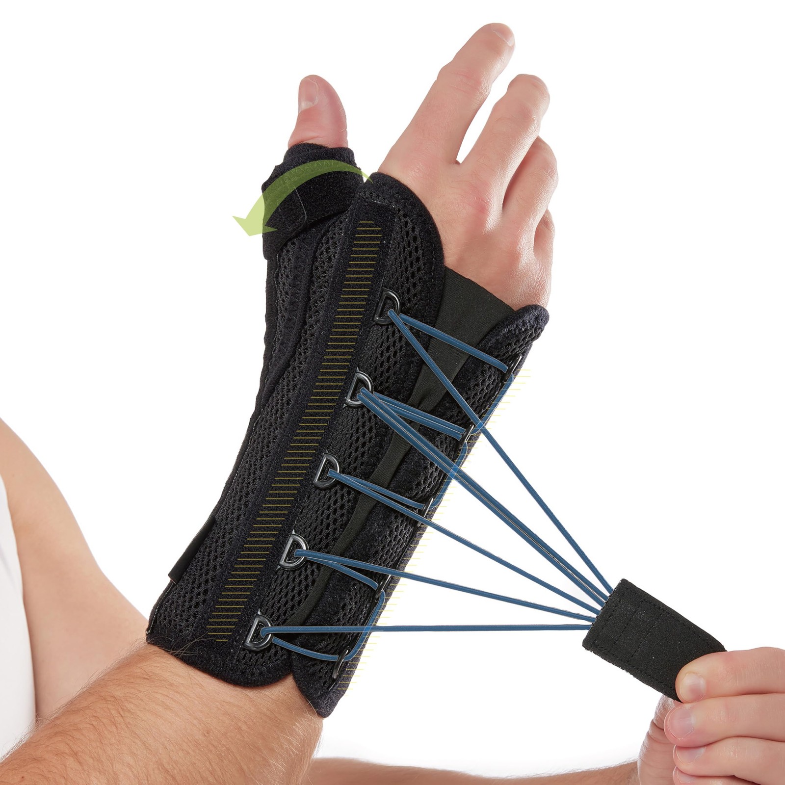 Comforband Quick-Strap Wrist & Thumb Spica Splint – Adjustable Support Brace for