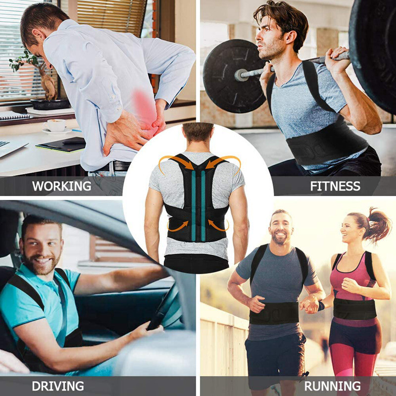 Posture Corrector men Support Back Shoulder Pro Brace Belt Adjustable Women Men