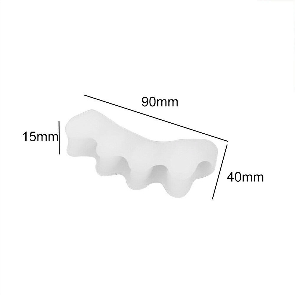 2x Straightener Separator Gel Toe Bunion Spreader Corrector Pain Relief Care