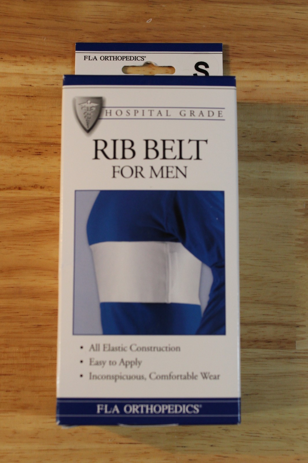 FLA Hospital Grade Rib Belt For Men-White-Universal-Small-NEW IN BOX-A4466