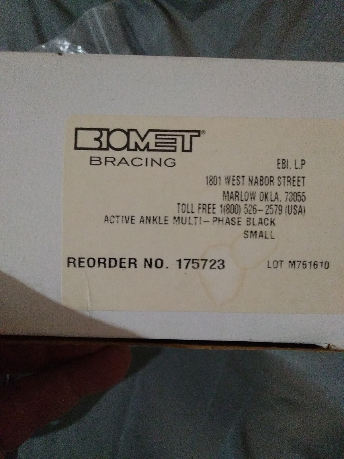 Biomet Active Ankle Multi Phase Black Small