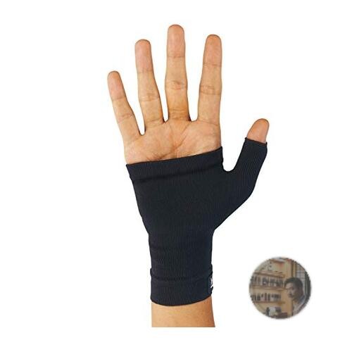 ZAMST Bodymate Thin Palm Support Brace L Black Nylon for Badminton Sports New