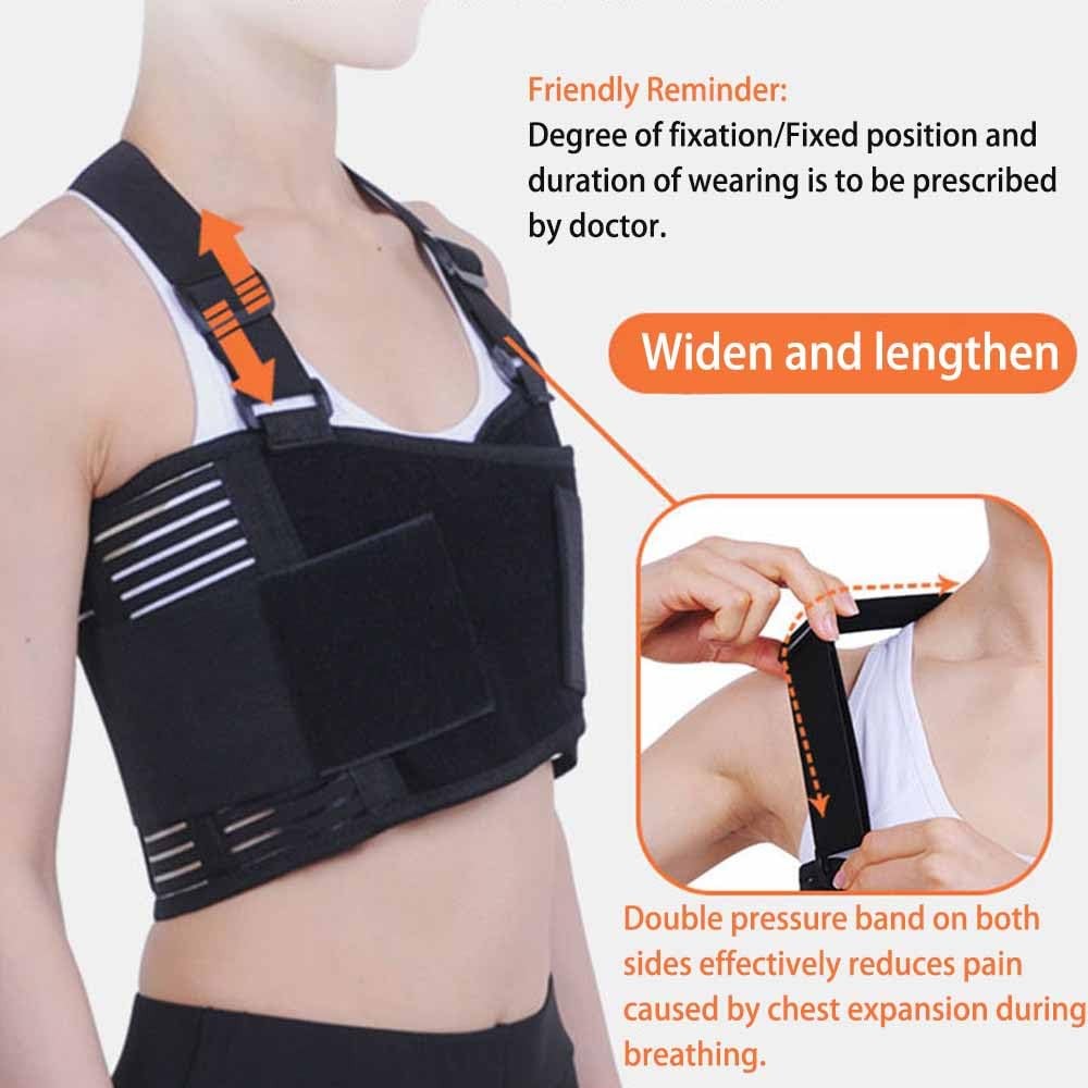 Broken Rib Support Brace Belt Dislocated Sternum Protection M 3236 Inch