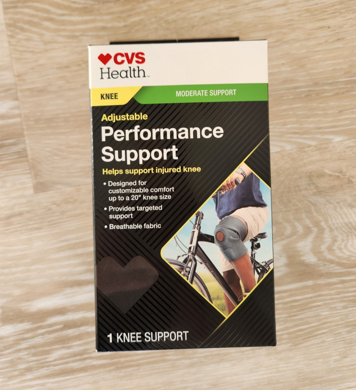 CVS Health Moderate Support Adjustable Knee Brace One Size Comfortable Fit