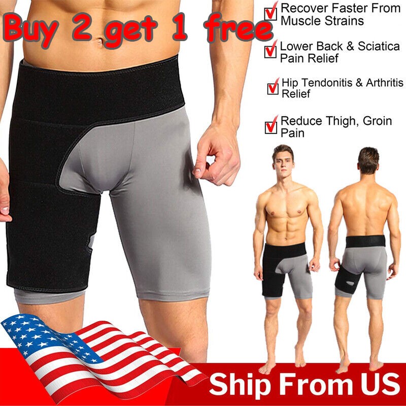 Hip Brace Compression Groin Support Wrap for Sciatica Pain Relief Thigh Recovery