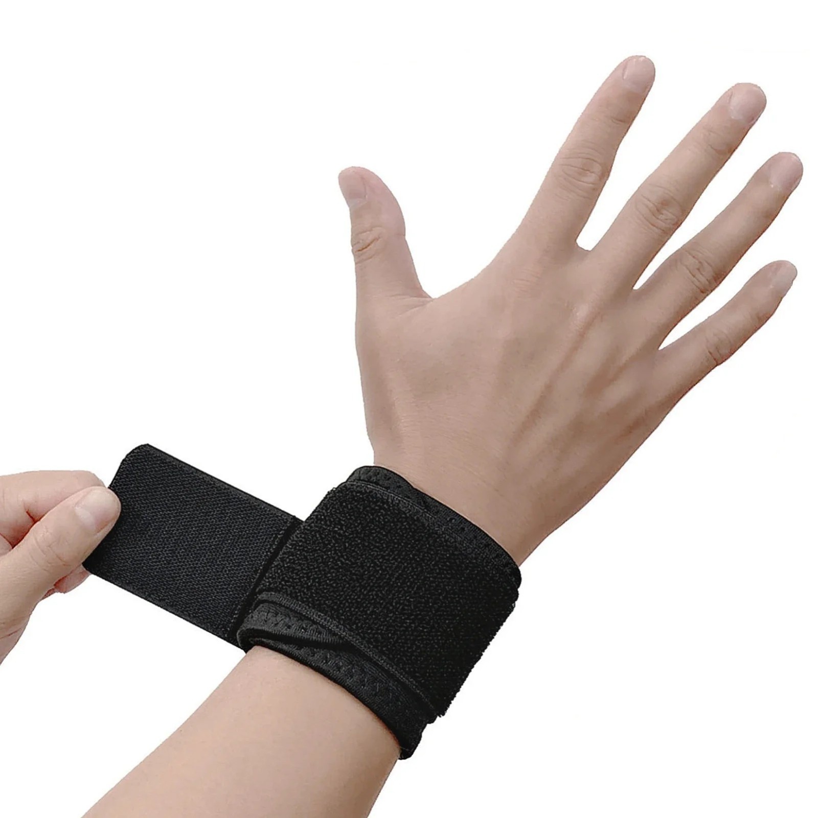2PCS Wrist Support Brace Wrap Adjustable Strap for Fitness Sports Office Use