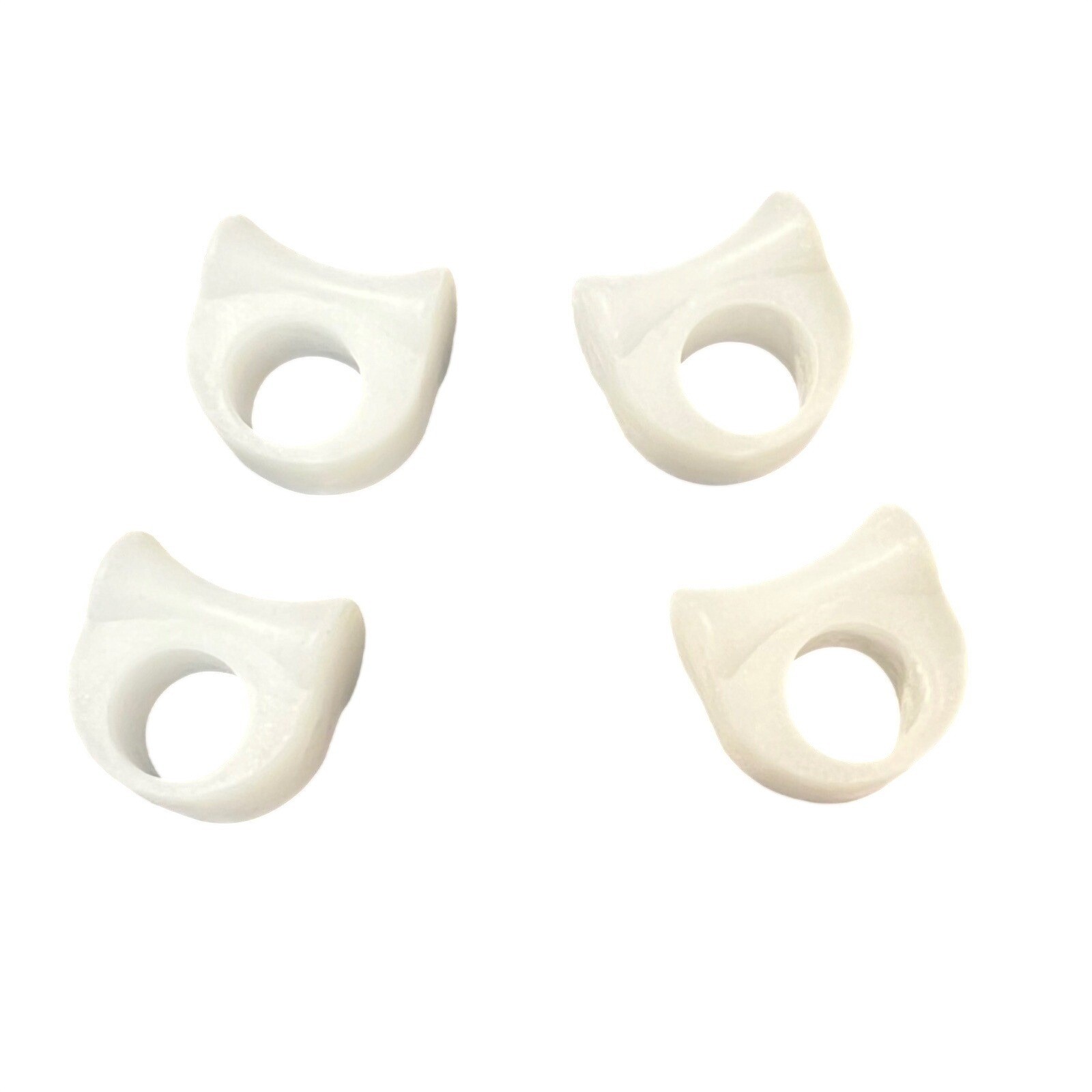 OELA Kids Toe Separator 4 Pack Medical Grade Silicone Bunion Relief White