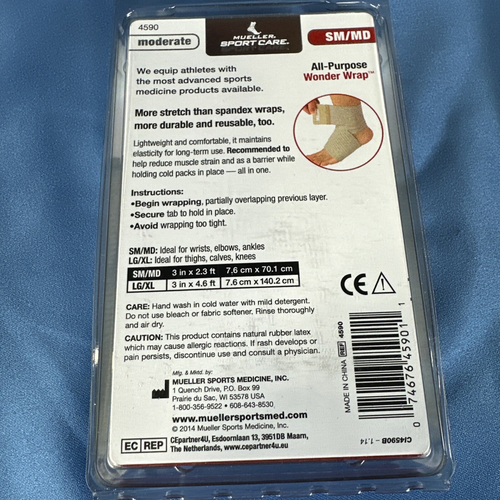 Mueller Wonder Wrap – Multi-Use Wrap Sz Small/Medium Brand New