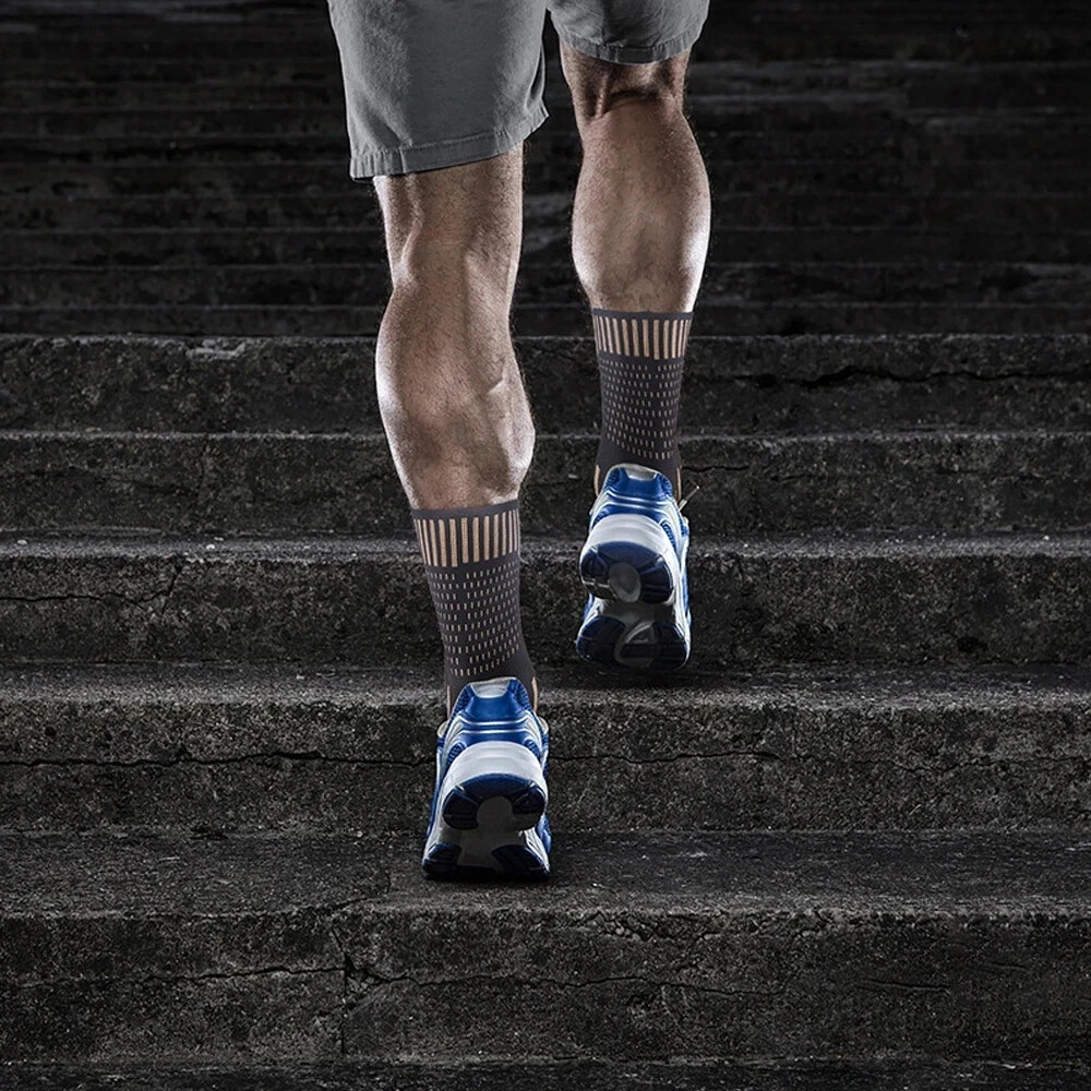 Copper Ankle Support Brace Compression Sleeve Elastic Foot Pain Relief