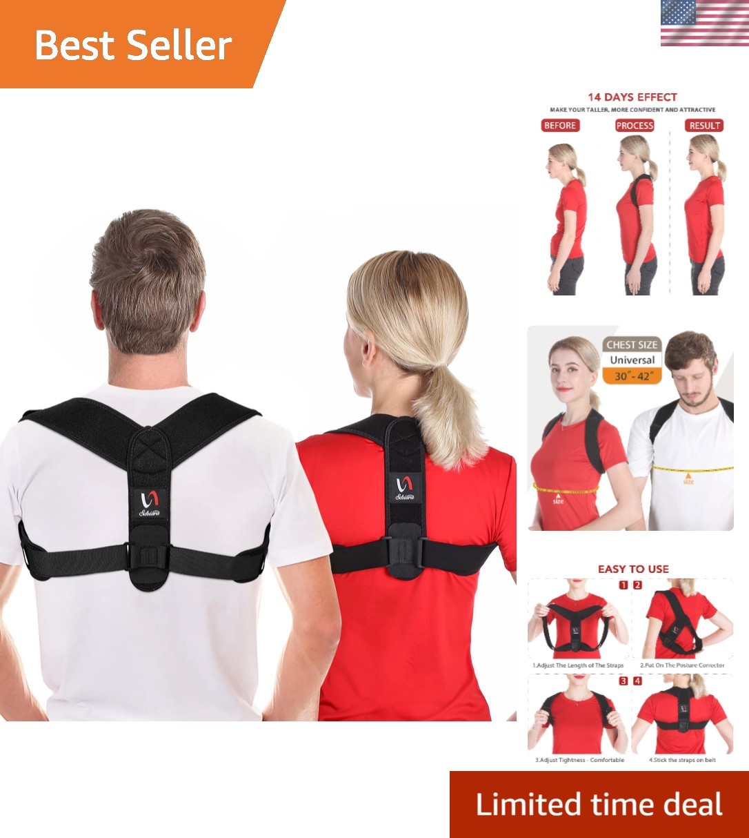 All-Day Comfortable Posture Corrector for Men and Women – Enhance Your Wellbeing