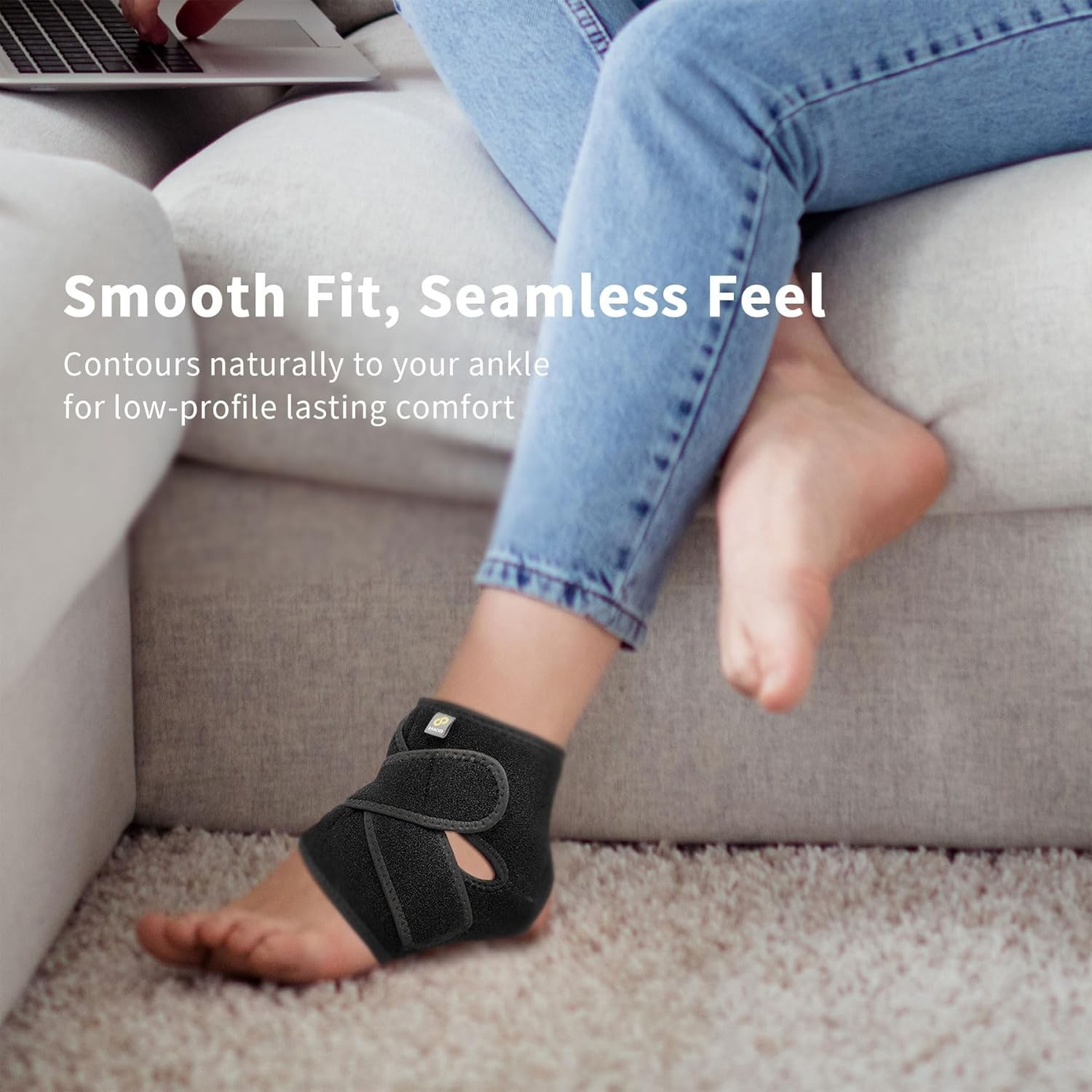 Lightweight Adjustable Ankle Support for Men & Women – Ideal for Sports Injuries