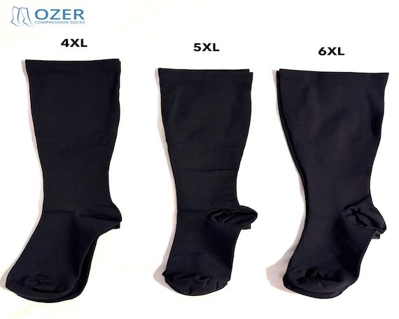 20-30mmHg OZER Compression Socks Stockings Medical Knee High Unisex S-6XL