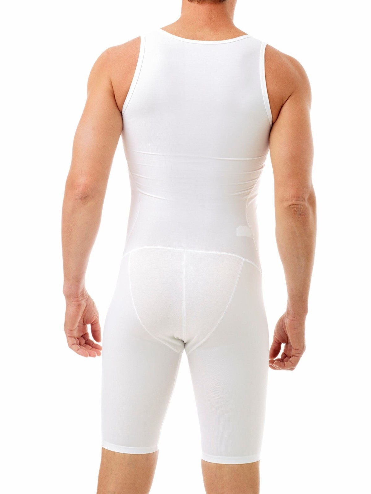 Men’s Compression Bodysuit Shaper Girdle for Gynecomastia Belly Fat/Thighs USA