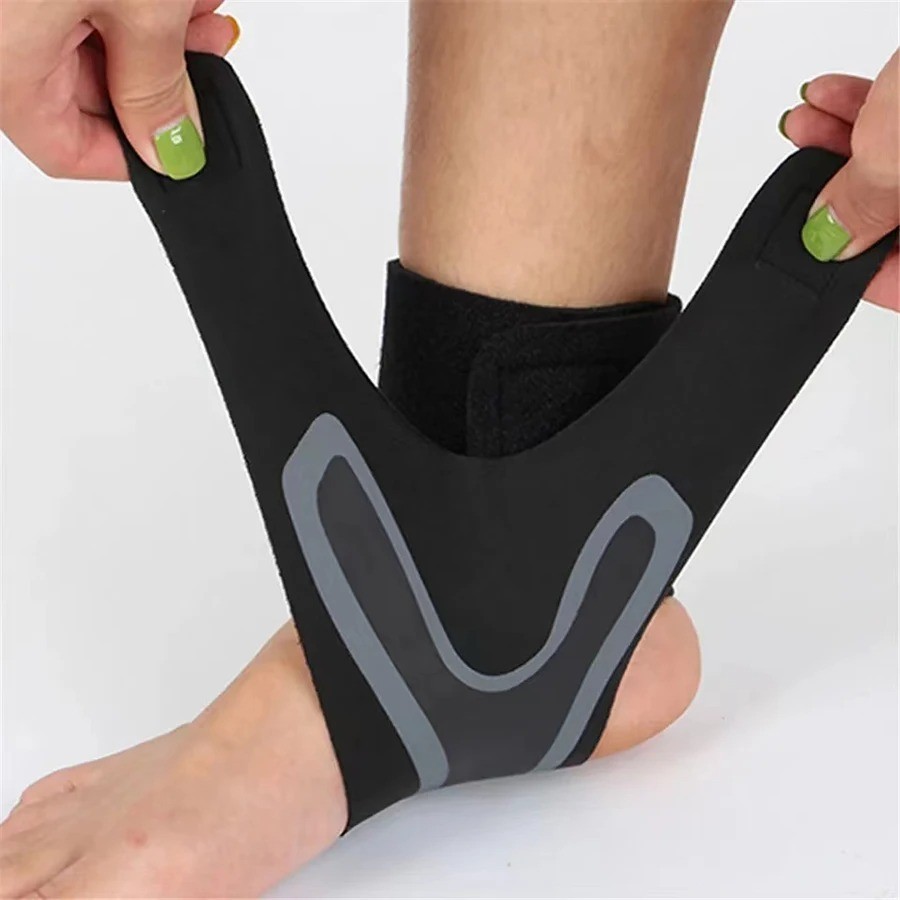 Ankle Brace Support Compression Sleeve Breathable Running Football Cycling