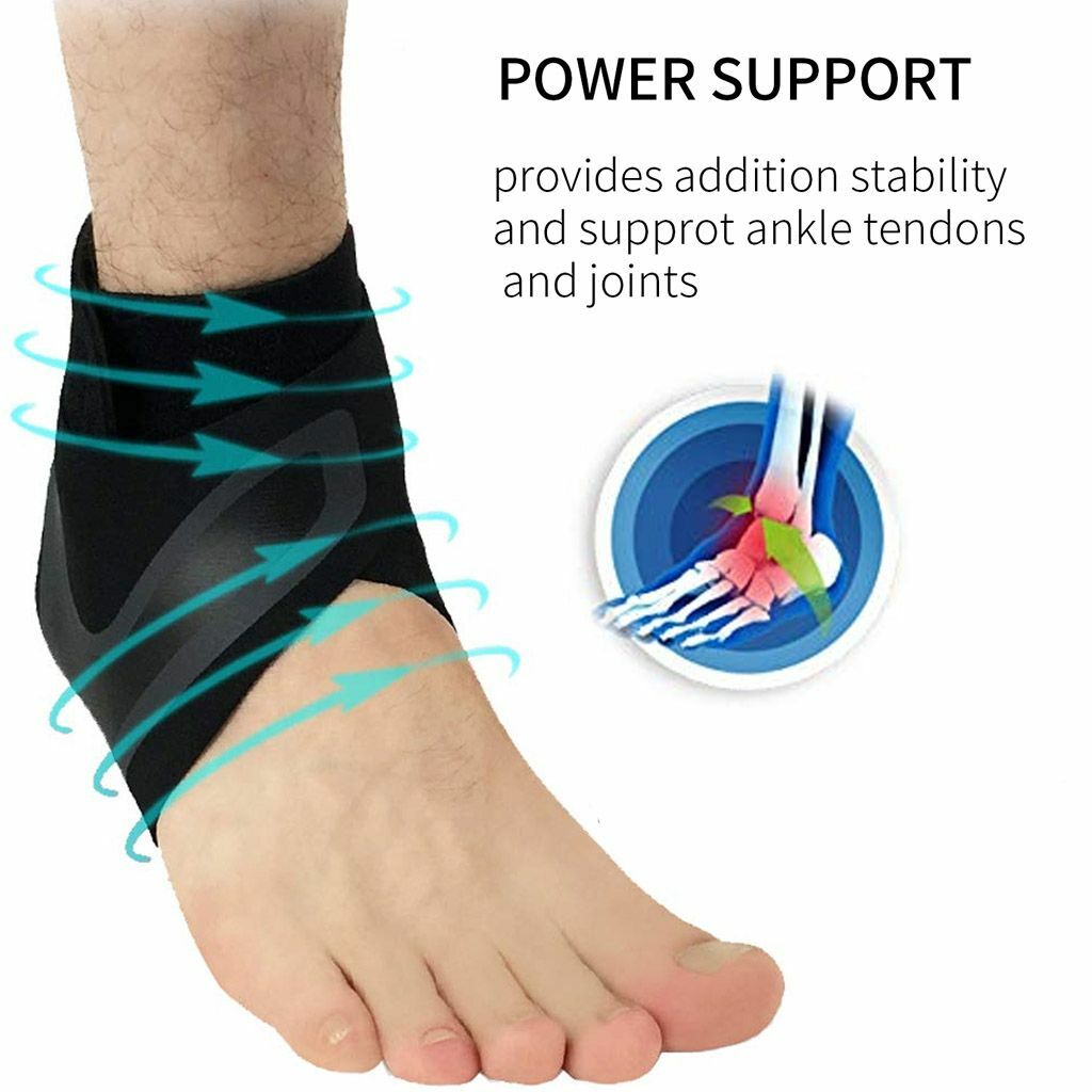 New Adjustable Sports Elastic Ankle Brace Support Basketball Protector Foot Wrap