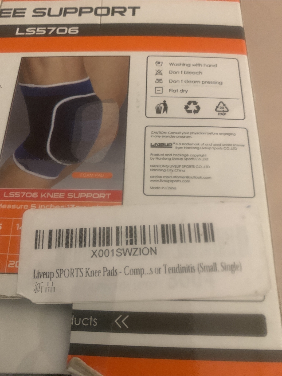 Small Single Blue Knee Brace/Pad For Knee Support NEW
