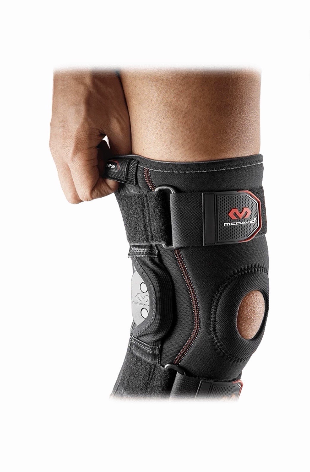McDavid Knee Brace Small Black Hinged Adjustable Stabilization Compression 429