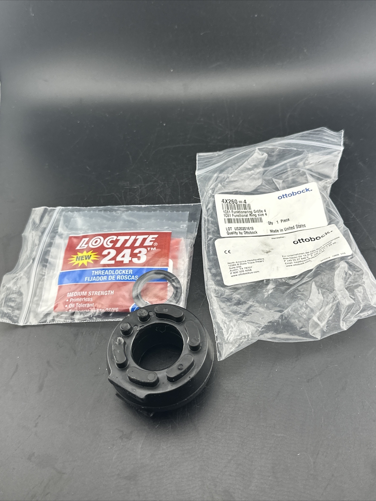 OTTOBOCK Otto Bock 1C61 Functional Ring Size 4x 4×260 Prosthetic Ring. New