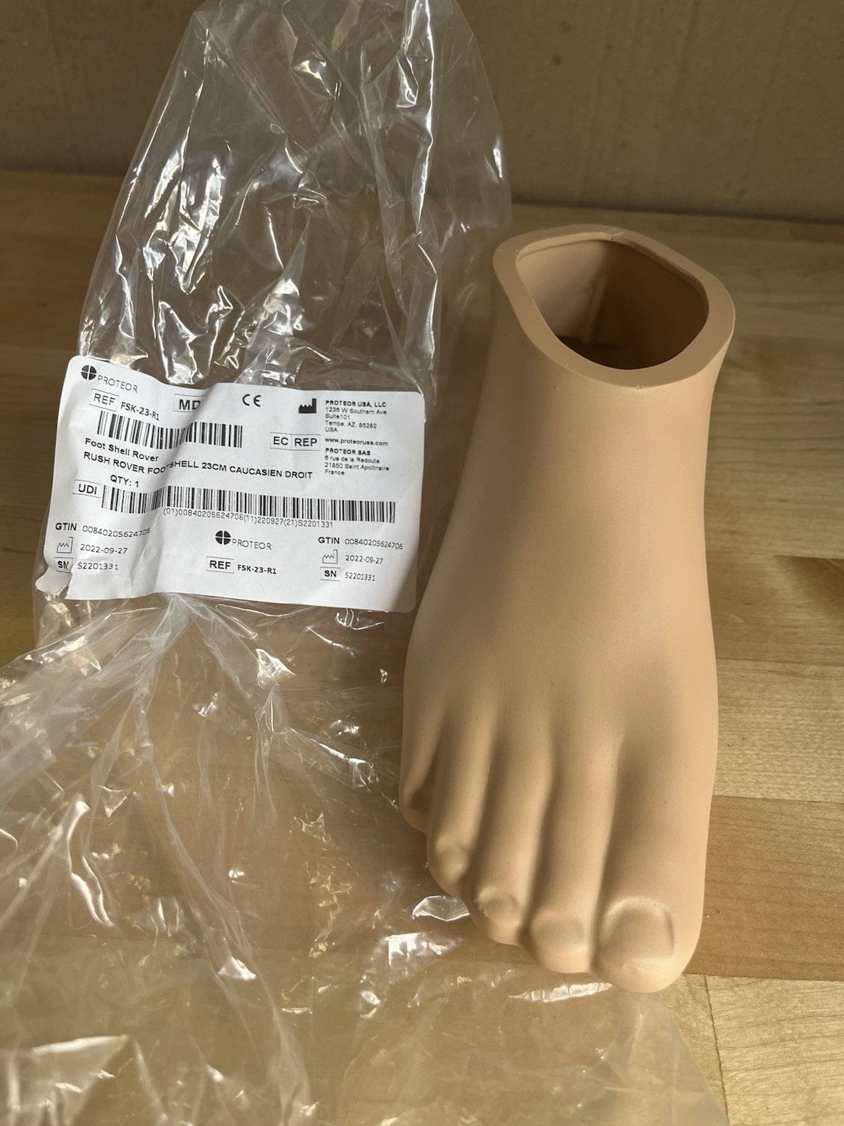 New Rush Rover Prosthetic Footshell 23cm Right