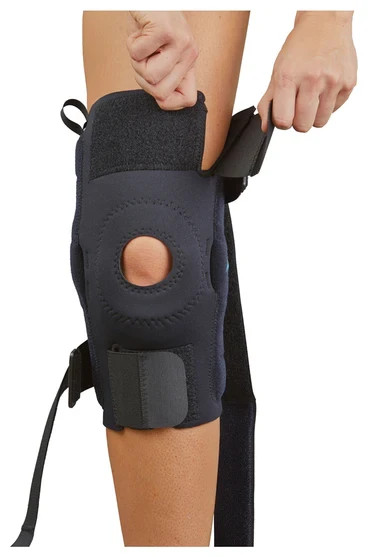 Knee Brace MedSpec Medical Grade Knee sleeve w/Metal Hinges & Straps-Large