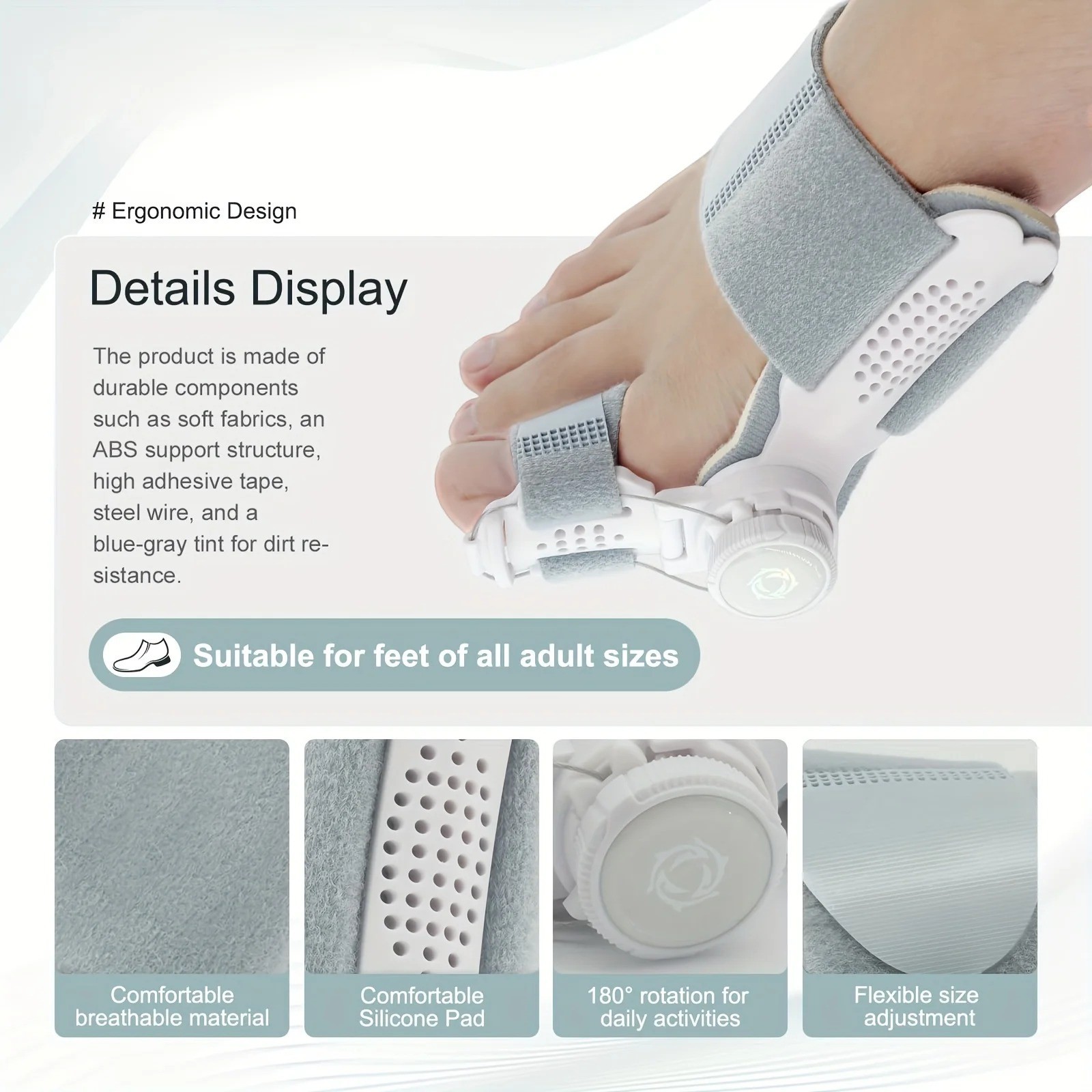 Bunion Fix Toe Valgus Corrector Adjustable Orthosis Women Men Splints