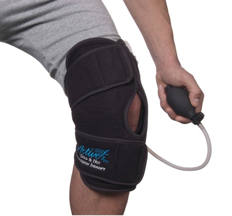 KNEE HOT and COLD Therapy Customizable Compression Support Brace for Pain/OA