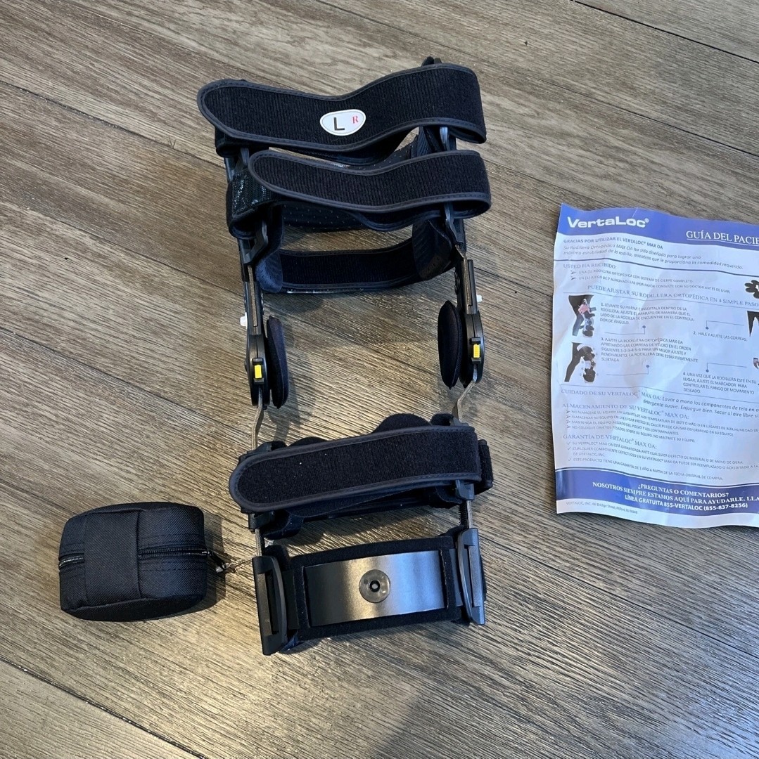 Vertaloc Max OA Knee Brace Support LEFT Size SMALL Black