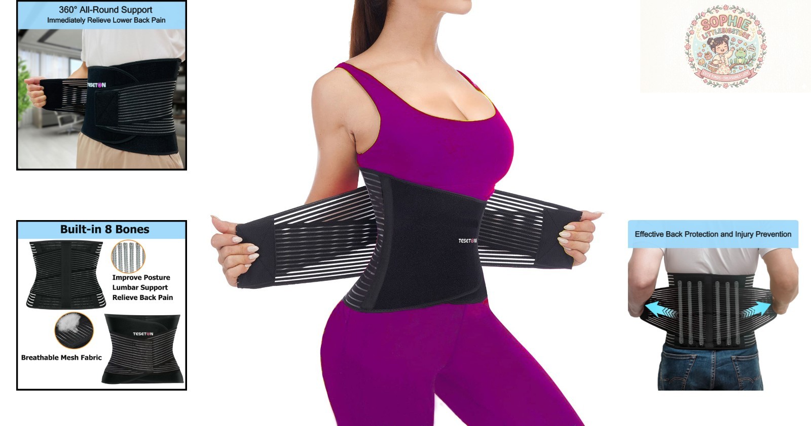 Breathable Mesh Back Brace for Sciatica – Relieve Lower Back Pain Effortlessly