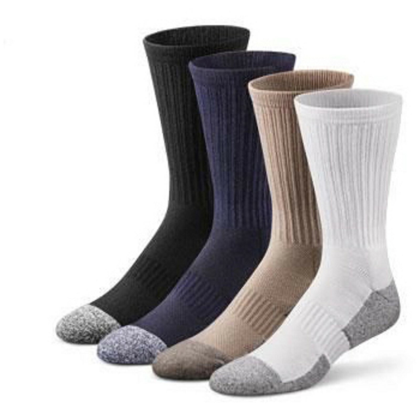 Dr Comfort Diabetic Crew Length Socks Supports Shape to Fit Seamless Unisex NEW